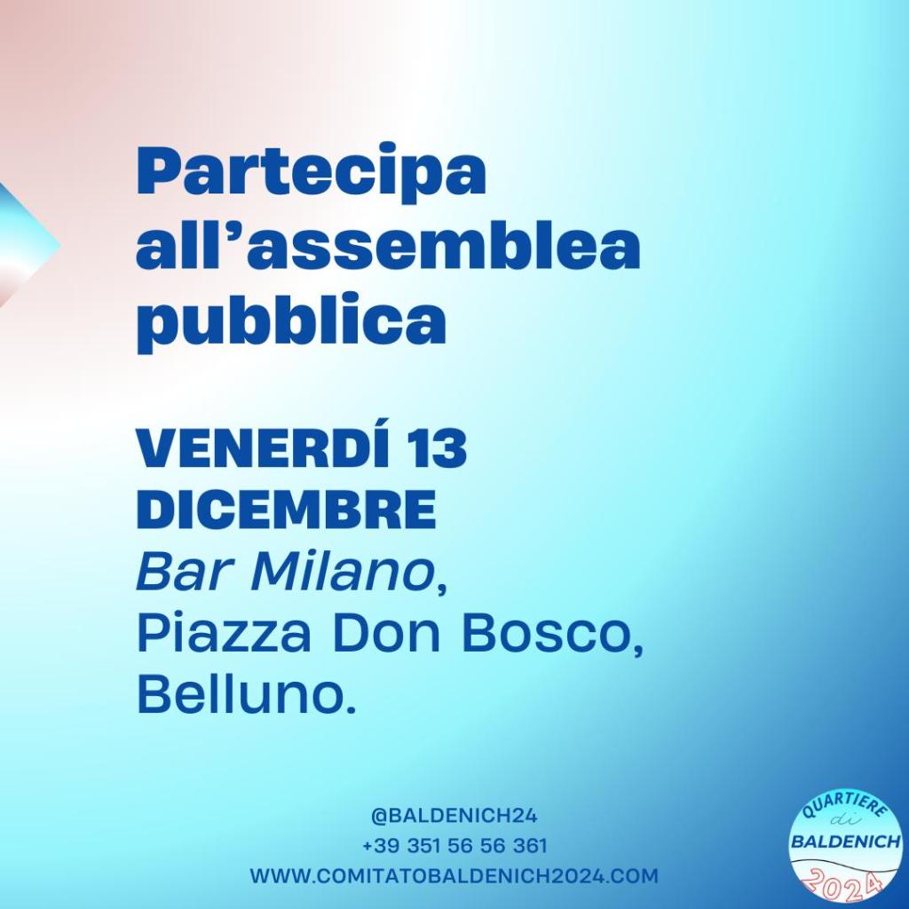 VERBALE DELLA RIUNIONE DEL COMITATO DI QUARTIERE&nbsp;BALDENICH24