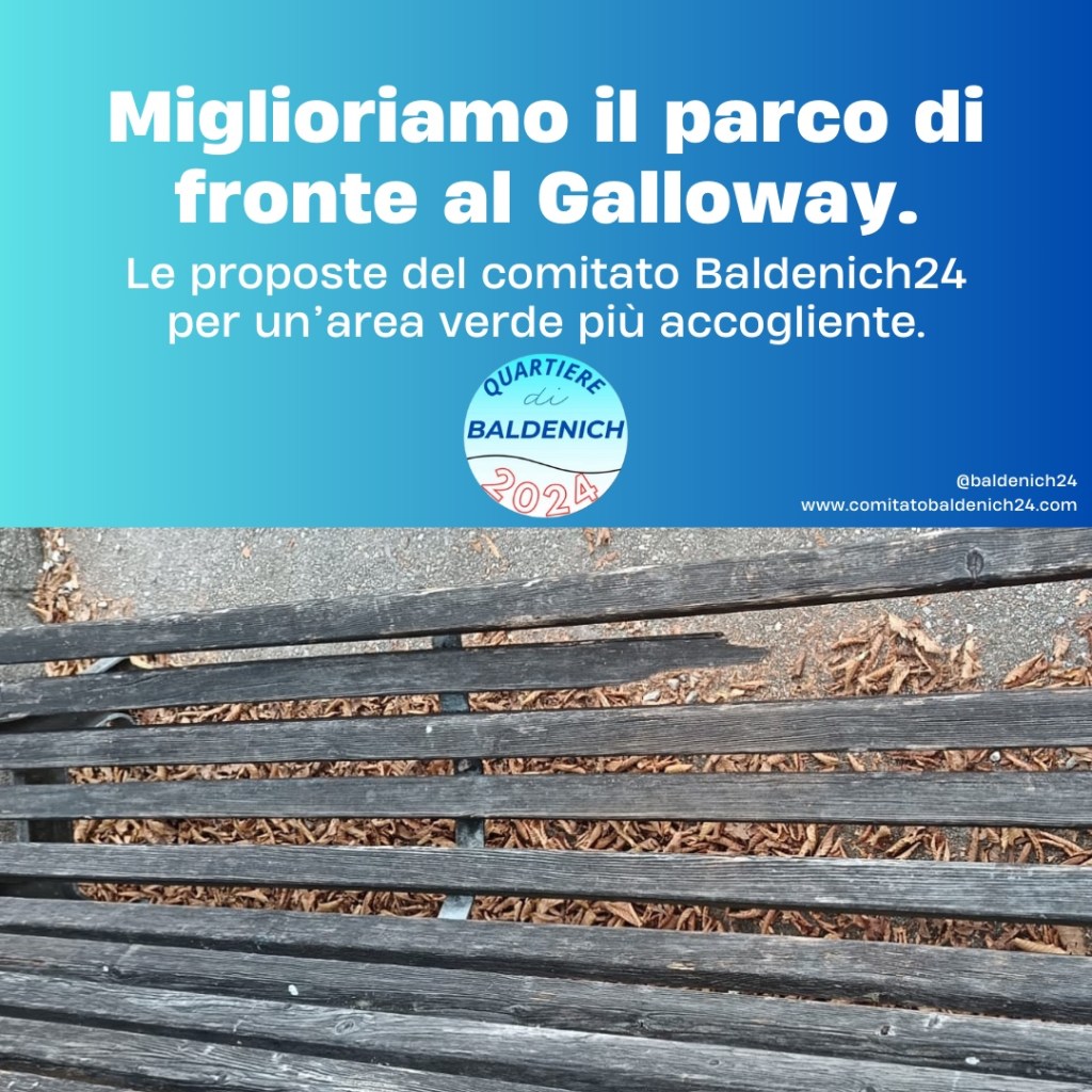 MIGLIORARE IL PARCO DI FRONTE ALL’EX&nbsp;GALLOWAY