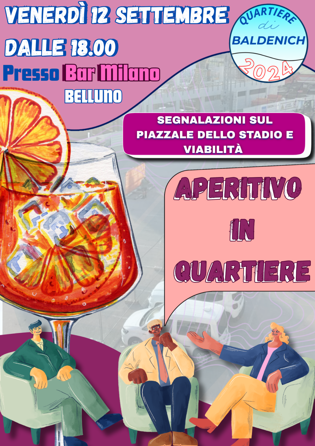 Aperitivo in Quartiere sul tema dei&nbsp;parcheggi