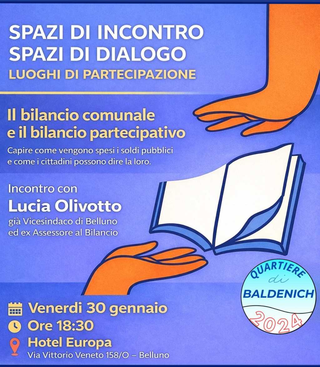 Luoghi di Partecipazione a Baldenich: al via il ciclo di incontri&nbsp;partecipativi.