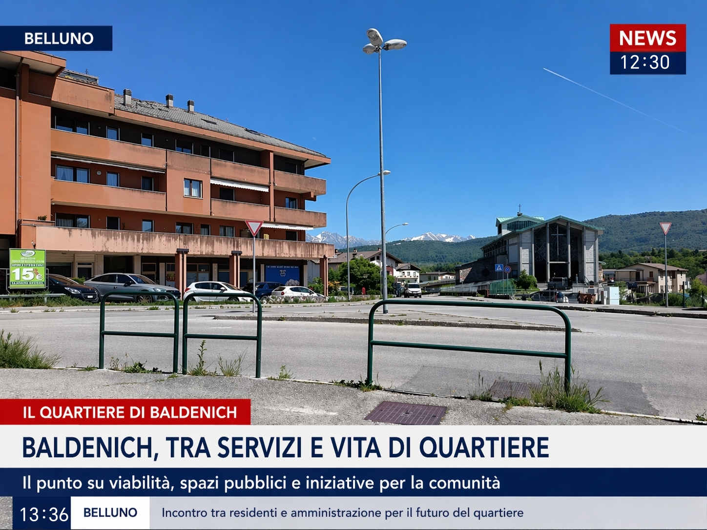 Notizie dal quartiere Baldenich:risolta la perdita d’acqua in via Calbo. ripristinato il marciapiede e Torna fruibile anche il Parco Millennium